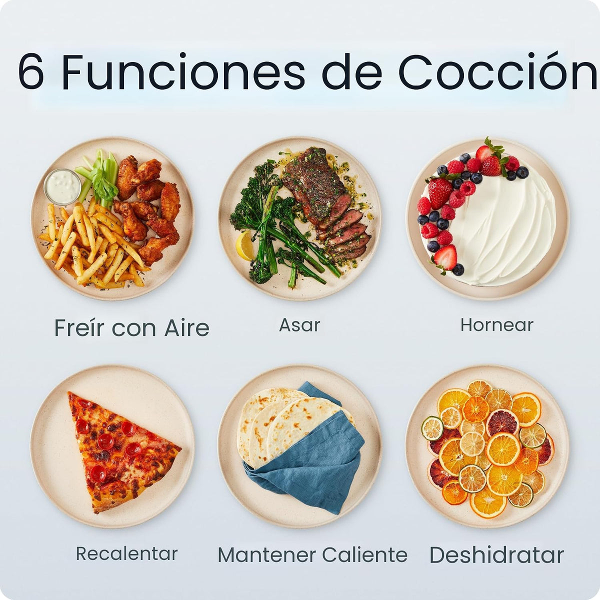 Chefman Crispinator - Freidora de aire 6 en 1 con capacidad de 8 cuartos de galón, temperatura máxima de 450 °F con tecnología TurboFry Pro para resultados rápidos y uniformes, ventana de visión