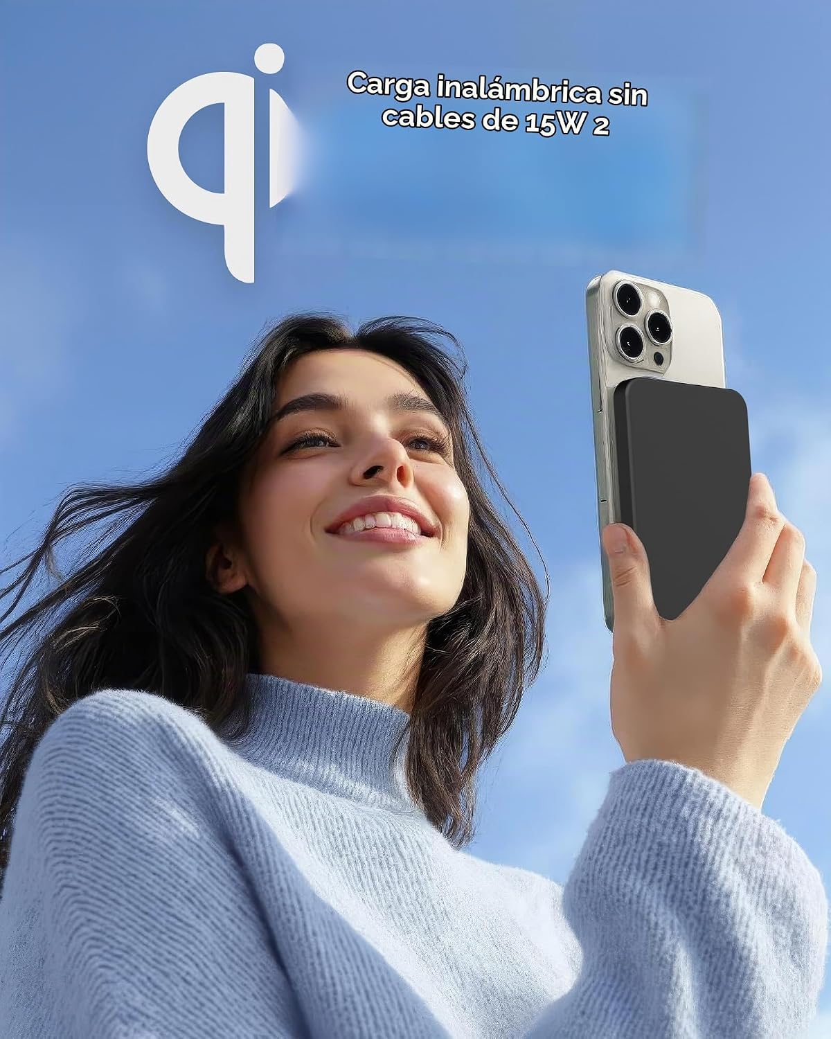 myCharge CliqAir - Banco de energía magnético de 5000 mAh, diseño u...