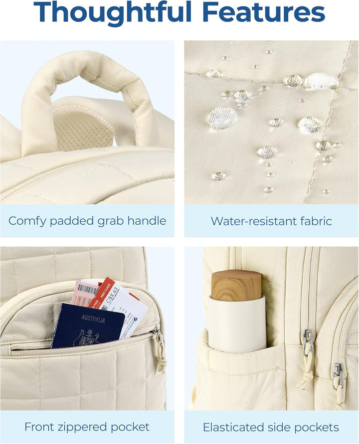 BAGSMART Mochila para portátil universitaria, mochila de viaje para...