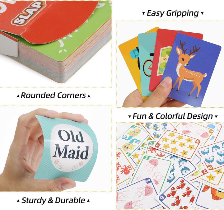 Etyishe Juegos de cartas para niños pequeños Go Fish Old