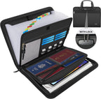Organizador de documentos importante con cerradura, organizador de archivos