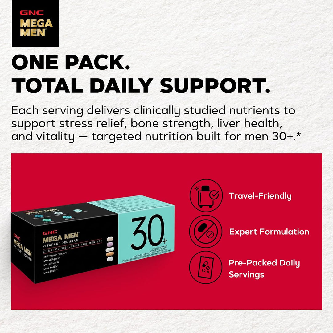 GNC Programa Vitapak para hombres 30+ | Multivitaminas y minerales...
