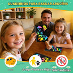 ZMLM Paquete de 24 cuadernos con diseño de arco iris para niños, recuerdos
