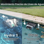 Hydro3 - Robot de vacío inalámbrico para piscina con bombas dobles Tumbo