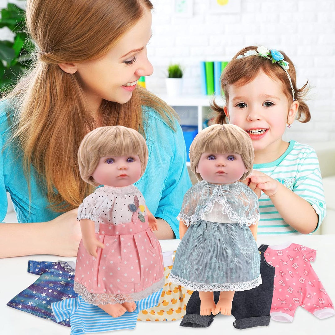 Regalo de ropa y accesorios para muñecas: 8 piezas de ropa de muñec...