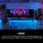 MSI MPG 491CQPX QD-OLED Monitor de computadora QD-OLED de 49 pulgad...