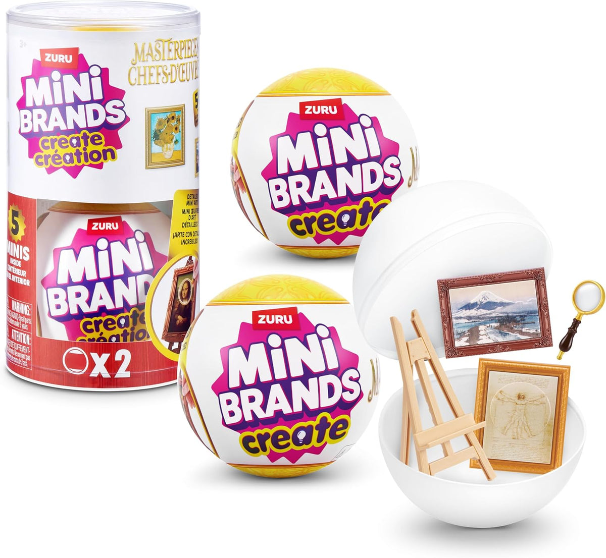 Mini Brands Crea Obras Maestras Mini Serie 1 Paquete de 2
