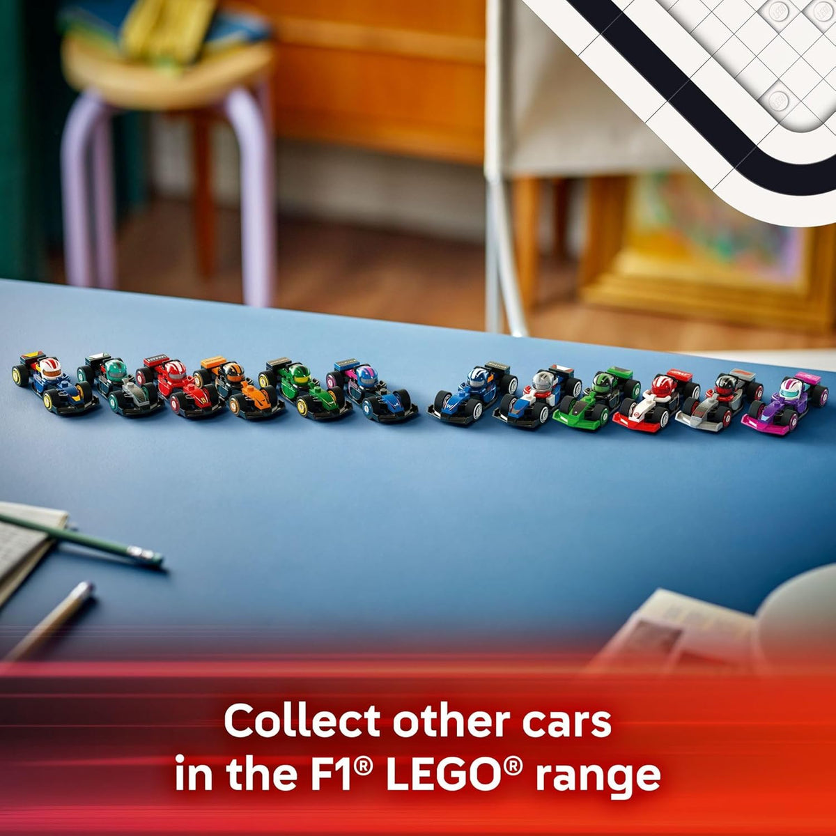 LEGO Coches de carreras coleccionables F1 paquete de 6