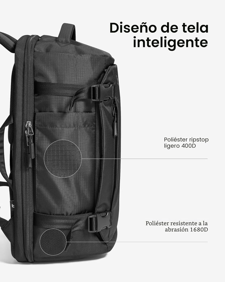 Mochila de viaje tomtoc, equipaje de mano aprobado para vuelos y co...