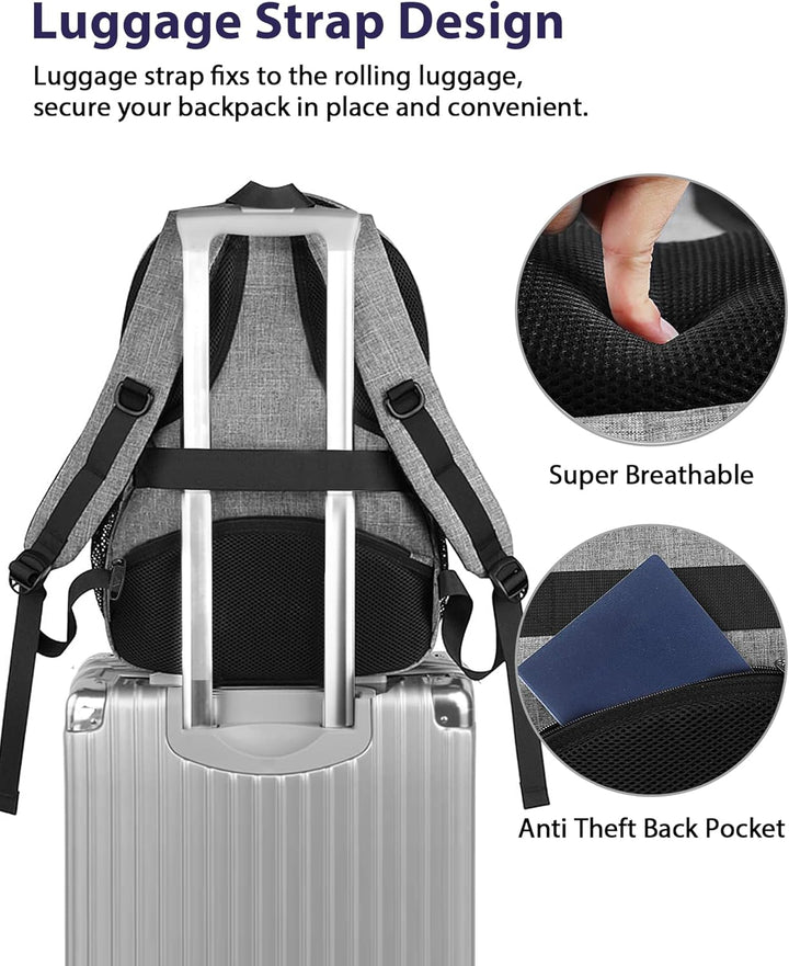 MATEIN Mochila para Laptop Extragrande de 18 Pulgadas, Mochila de V...