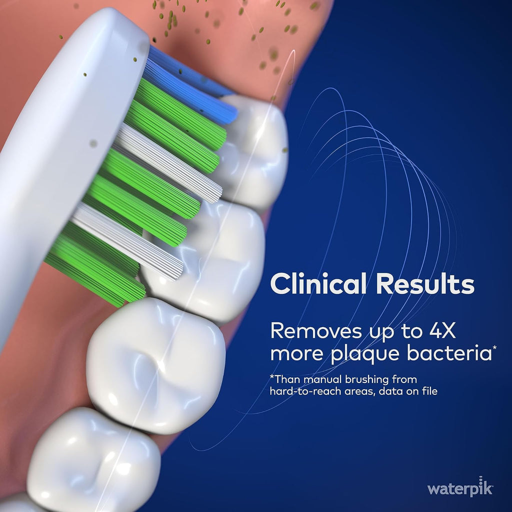 Cepillo de dientes eléctrico sónico recargable Waterpik Sensonic para adultos con 3 modos STW-03W020