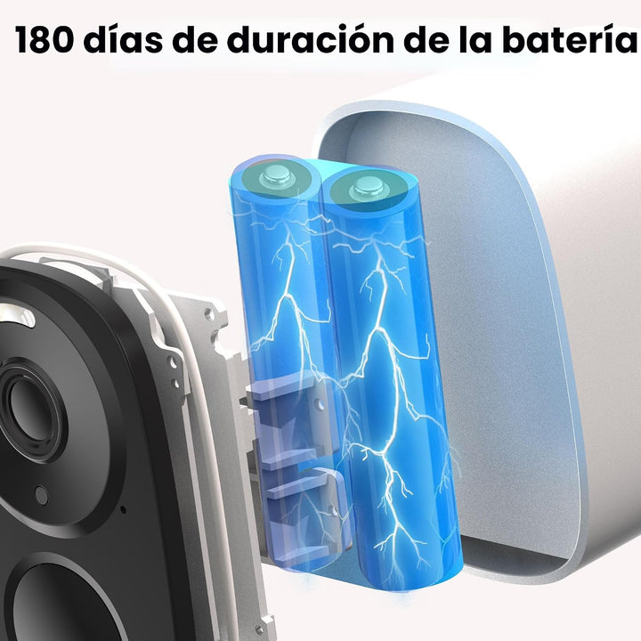 Cámaras de seguridad 2K actualizadas 2025 inalámbricas para exterio...