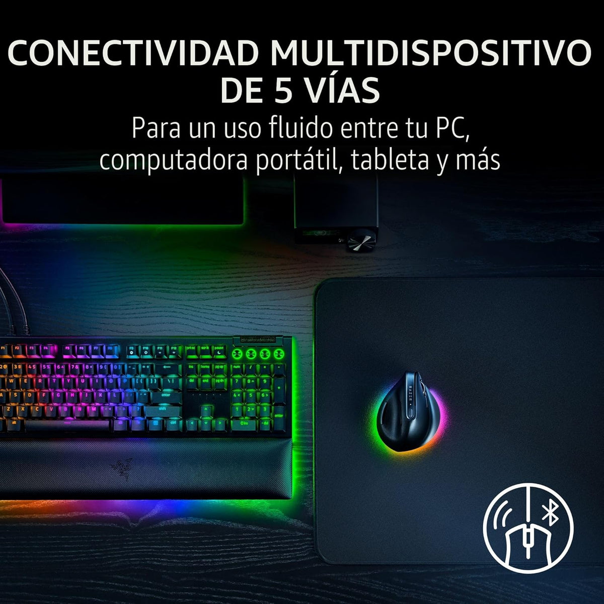 Ratón Inalámbrico Vertical Razer Pro Click V2: Diseño Ergonómico de...