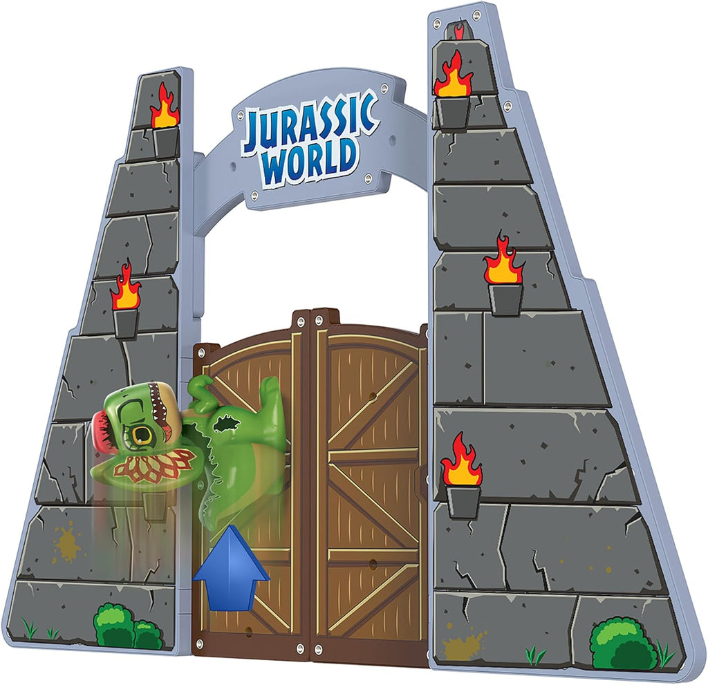 Tile Town Jurassic World Gate Escape - Azulejos magnéticos, 84 piezas