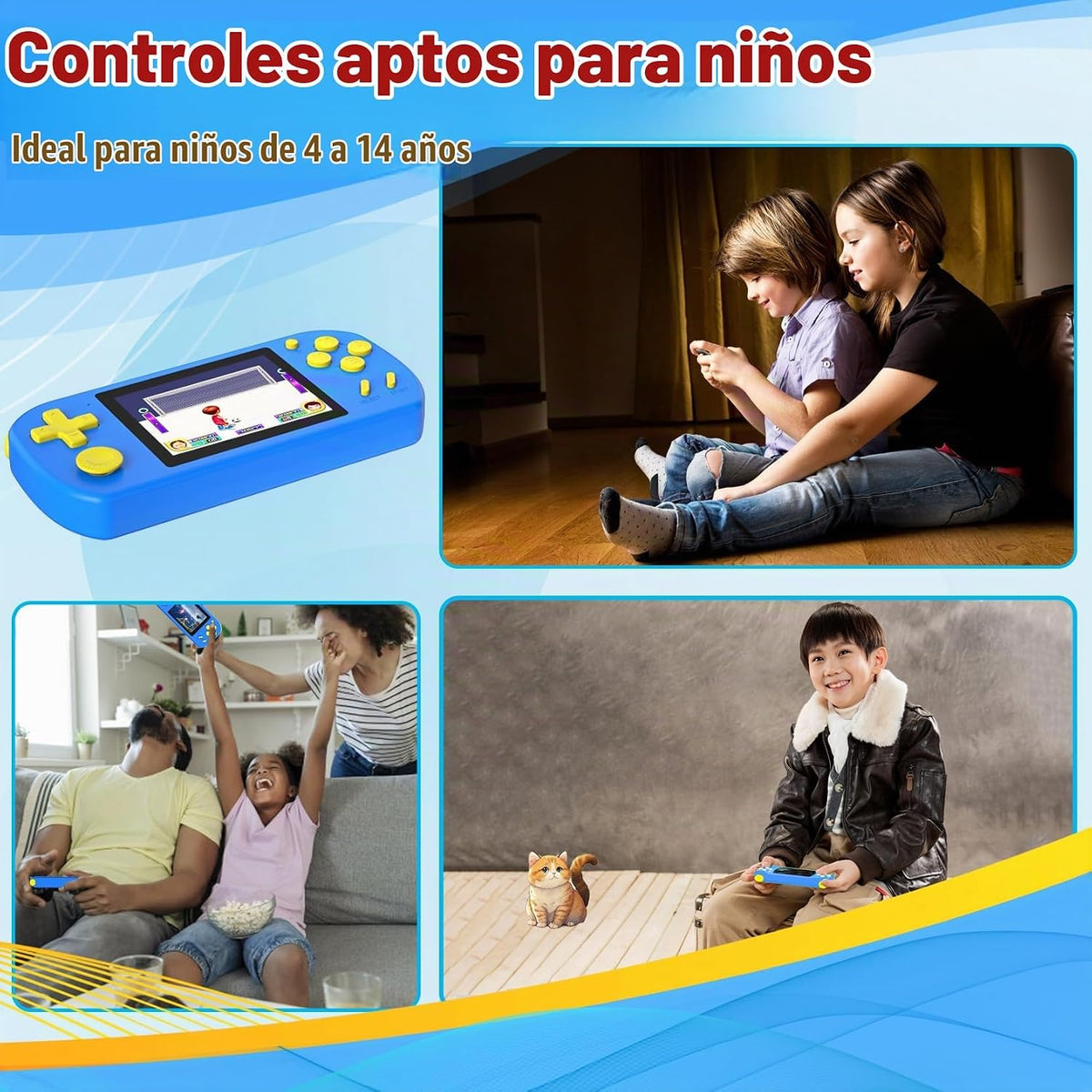 Juegos de mano para niños precargados 218 Videojuegos de Navidad Regalos de