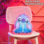 Cojines 3D de Peluche Disney Stitch para Cama y Viaje, Almohada Acurrucable de Personaje, Accesorios de Dormitorio, Decoración de Habitación, Regalos para Niños (Stitch Azul/Rosado)