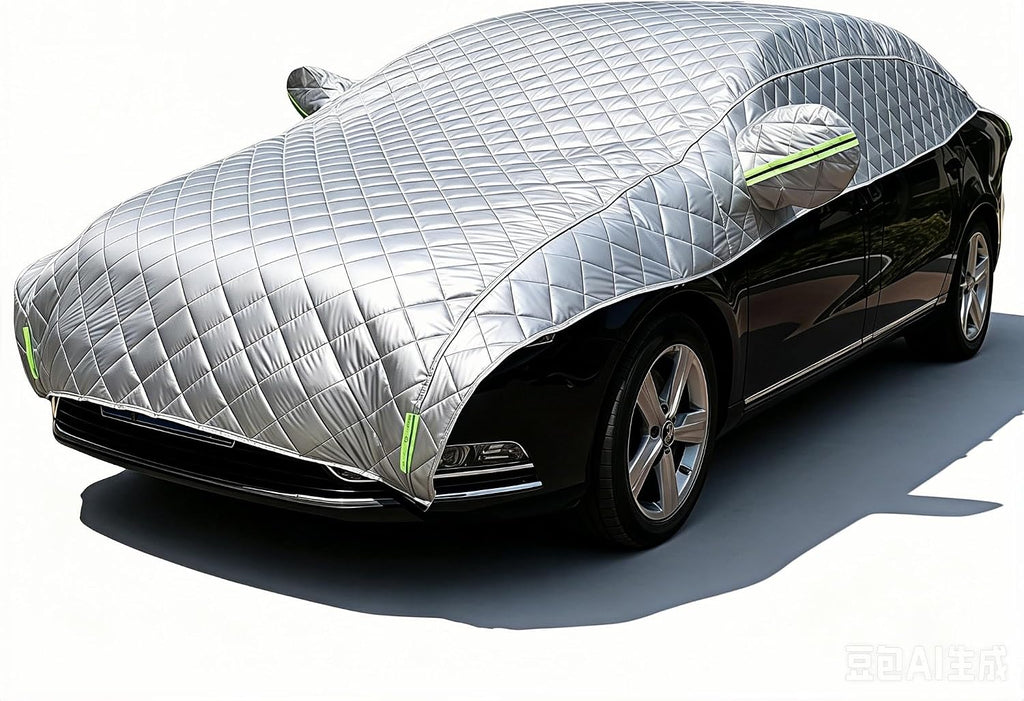 Funda acolchada para la mitad del coche, protector contra el sol y el sol