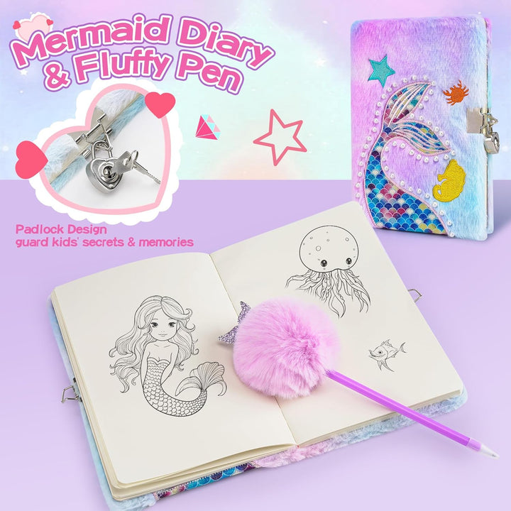 Cherry Tale Regalos de sirena para niñas de 6 a 8 años, regalos de...