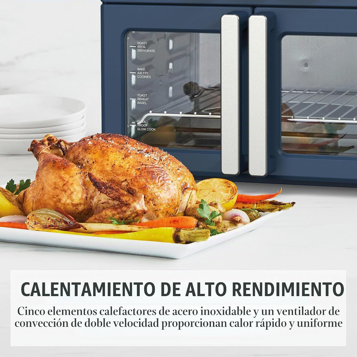 Martha Stewart Freidora de aire para puerta francesa y horno de convección