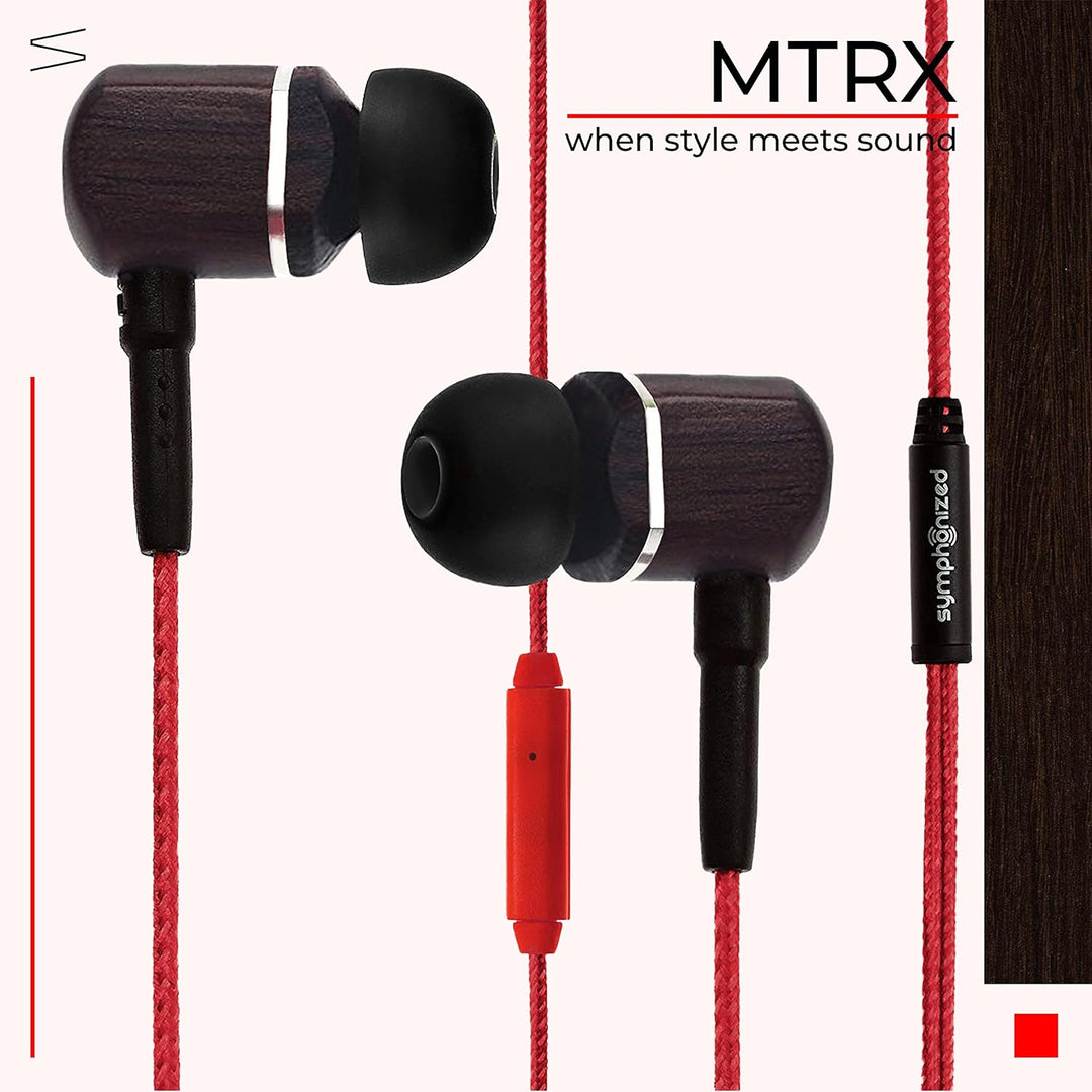 Symphonized MTRX Premium - Auriculares intrauditivos de madera genu...