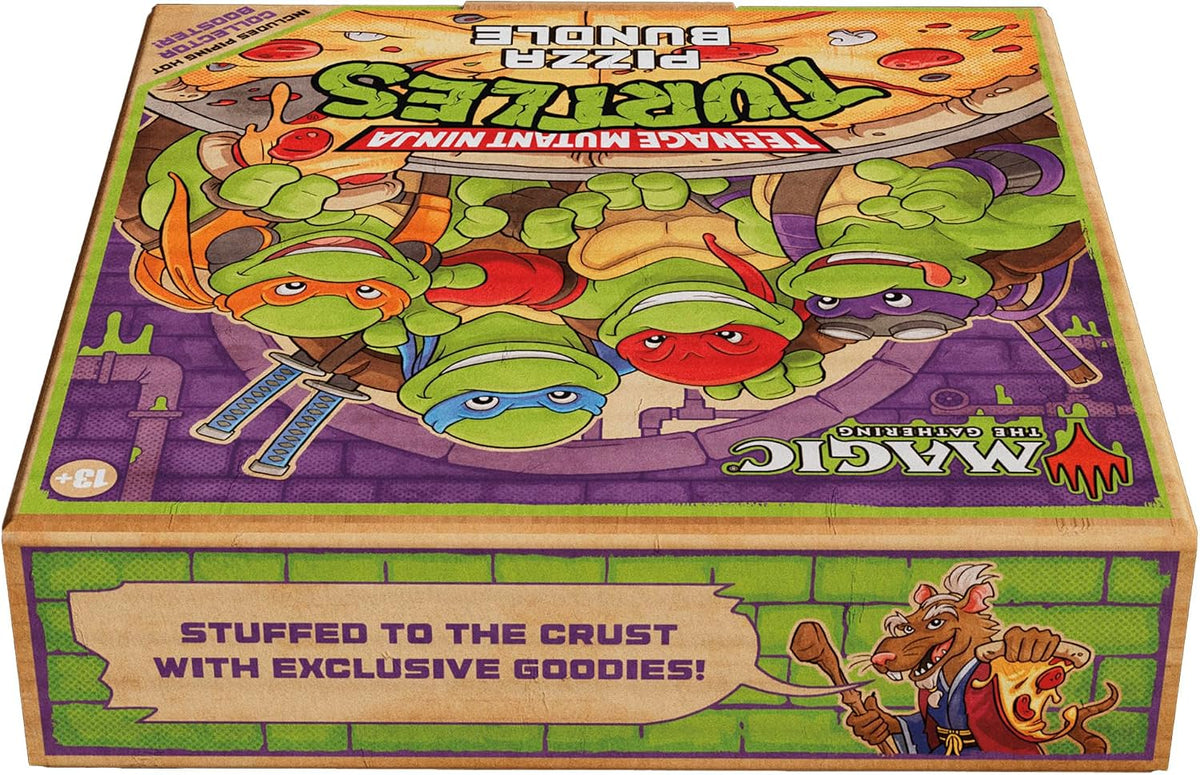 Magic: The Gathering | Tortugas Ninja Mutantes Adolescentes - Paquete de Pizza | Juego de Cartas Coleccionables y de Juego