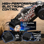 Camión RC sin escobillas SC10 1/10 RTR, 50+MPH, 4WD, Hobbywing ESC