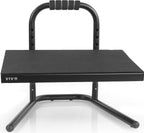 Lámpara VIVO Reposapiés ergonómico ajustable en altura con plataforma de alivio, taburete elevado para estación de trabajo cómoda de sentarse a pararse, superficie antideslizante, portátil, para uso en casa