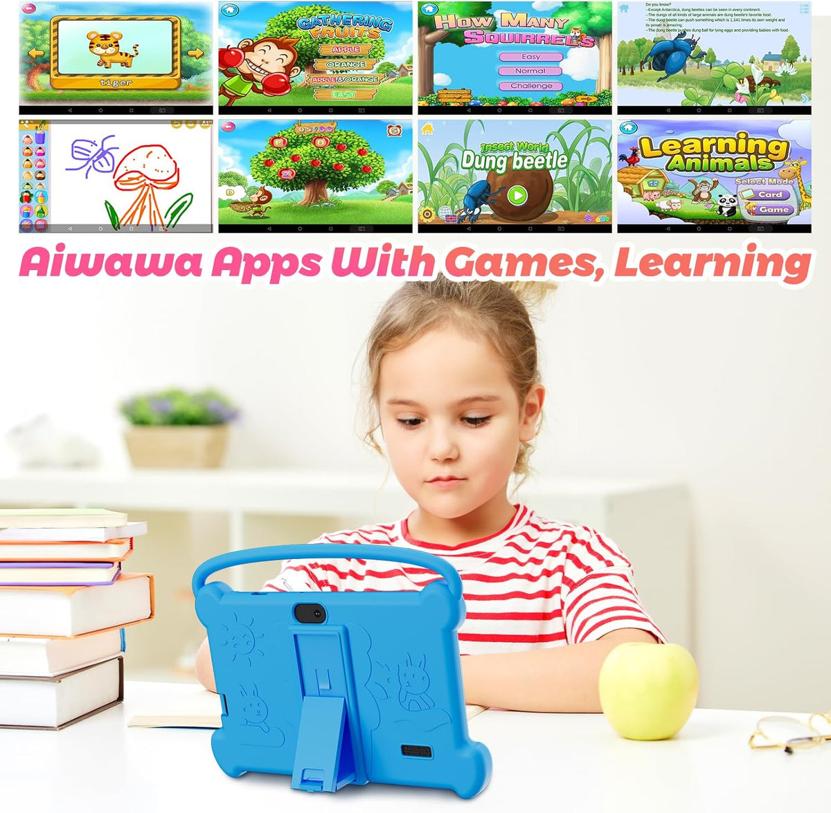 Tablet para niños DIGITHINK de 7 pulgadas 3-9 con estuche protector...