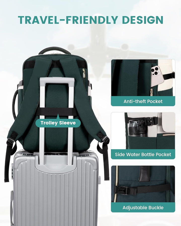 LOVEVOOK: mochila de transporte de 40L, mochila de viaje para mujer...