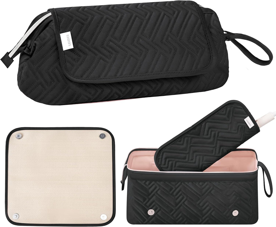 Leudes - Bolsa de viaje para herramientas de cabello con alfombrill...