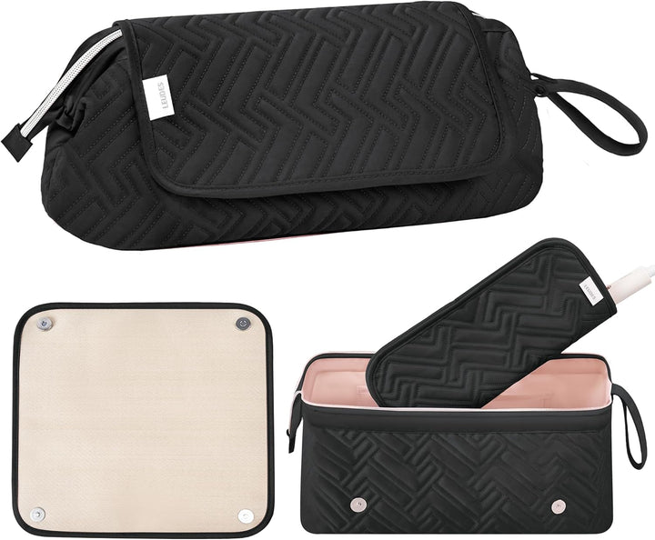 Leudes - Bolsa de viaje para herramientas de cabello con alfombrill...