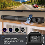 Saiyin Barra de sonido para Smart TV con subwoofer, barra de sonido desmontable de 100 W, sistema de teatro en casa con sonido envolvente para TV con tweeter de bocina, graves ajustables y HDMI-ARC