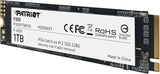 Patriot P300 M.2 PCIe Gen 3 x4 1TB SSD de bajo consumo de energía