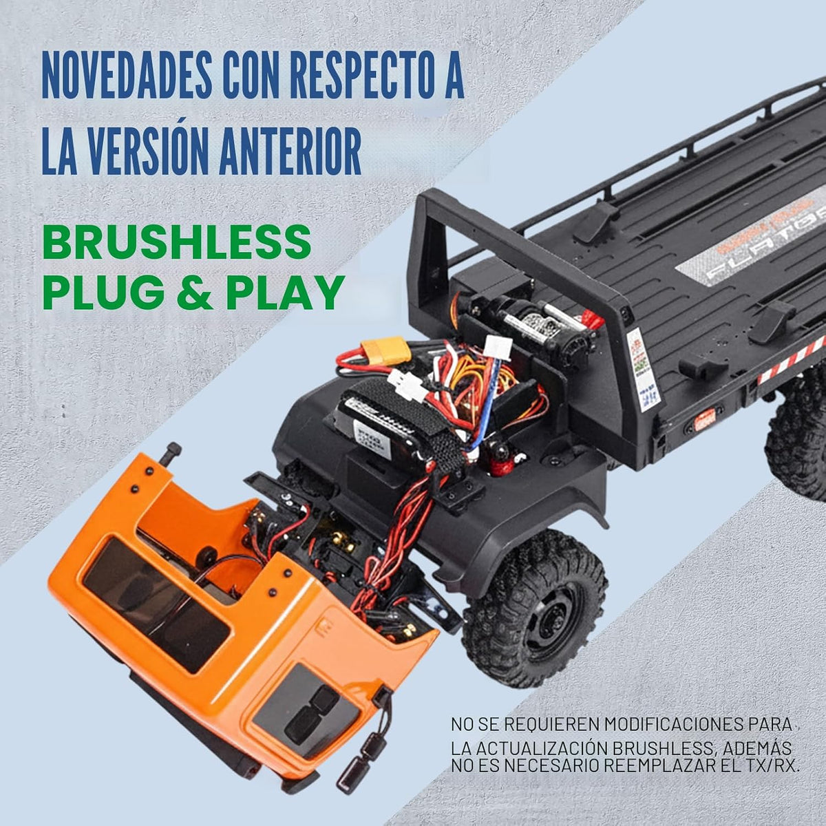 HOBBYPLUS ARKTOS 6x6 V1.5 CR18P Rock Crawler RTR All Terrain - Coche de control remoto, Rock Crawler escala 1/18 6WD transmisión de 2 velocidades todoterreno para mayores de 15 años, aficionados a
