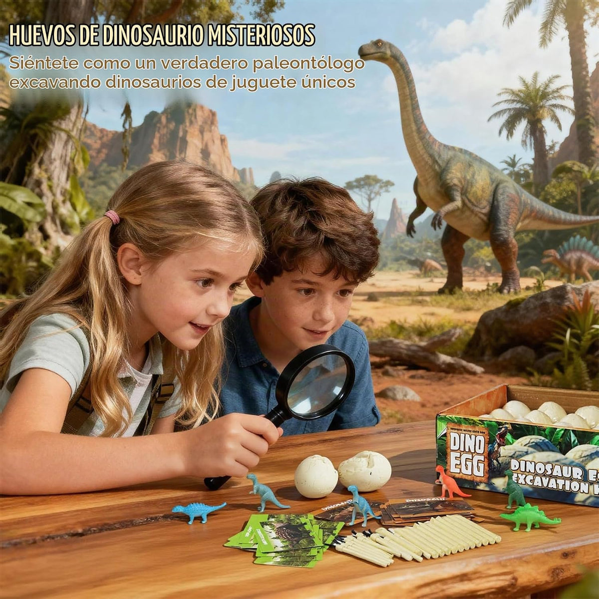 Kit de excavación de huevos de dinosaurio (24 huevos)