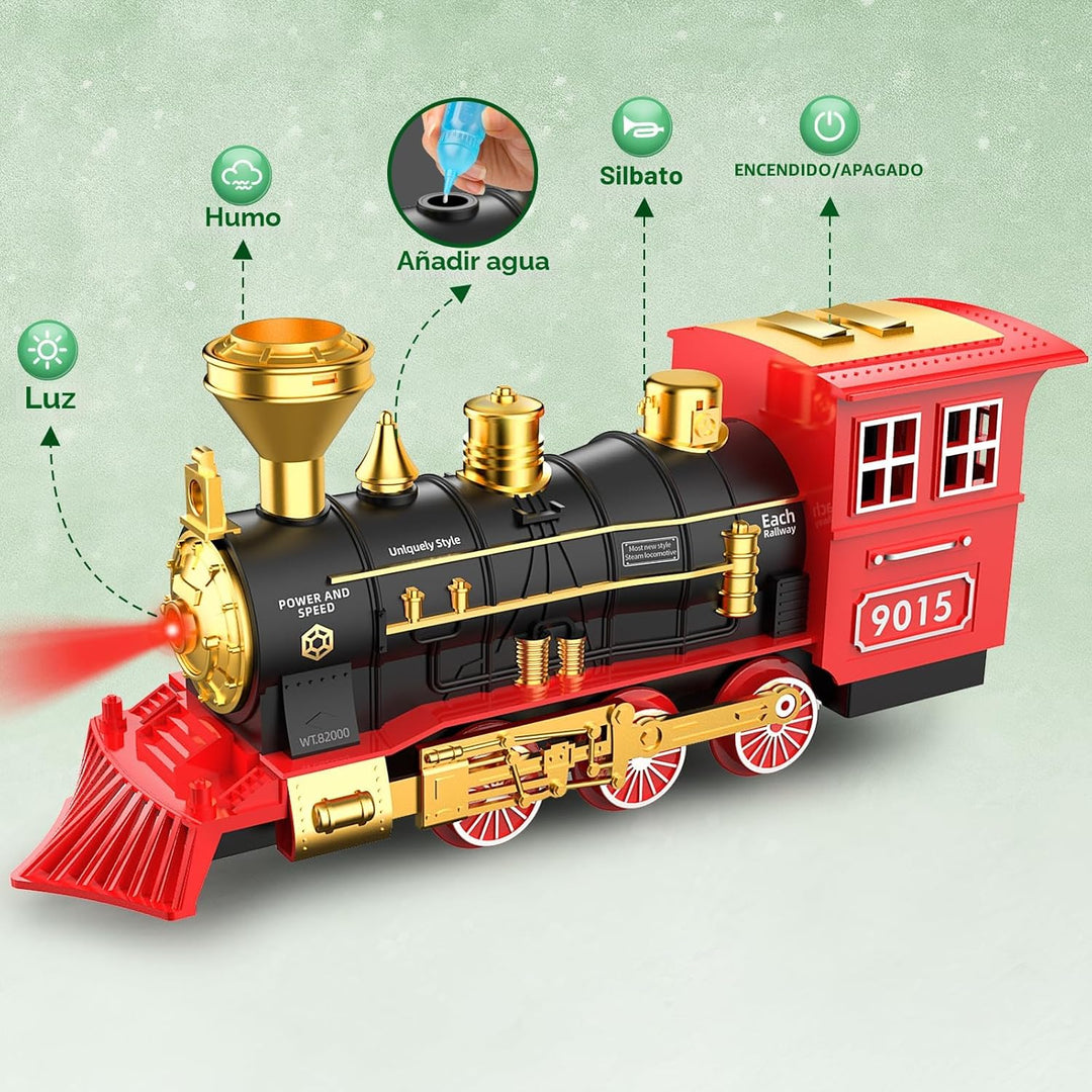 Hot Bee Juego de tren \u2013 Juguetes de tren para niños con humo,...