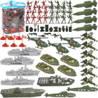 3 otters Set de 360 FIGURAS de Soldados, Figuras de Acción Militares con Portaaviones