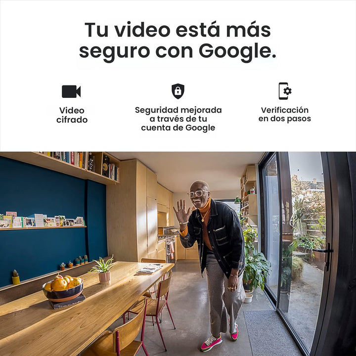 Google Cámara de seguridad Nest para interiores 1080p (cableada) -...
