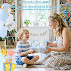 deAO Juego de juguetes de limpieza para niños, 14 piezas, desmontables, con trapeador al vacío, escoba, lavabo, juguetes de limpieza, regalo de cumpleaños para niñas y niños de 3 a 8 años