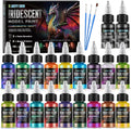Juego de pintura modelo iridiscente, 18 colores, 2 imprimaciones