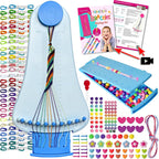 Kit de fabricación de pulseras de la amistad, juguetes para niñas de 8, 9, 10, 11 y 12 años, juego de actividades de viaje para niños, kit de bricolaje, kit de manualidades para hacer pulseras con