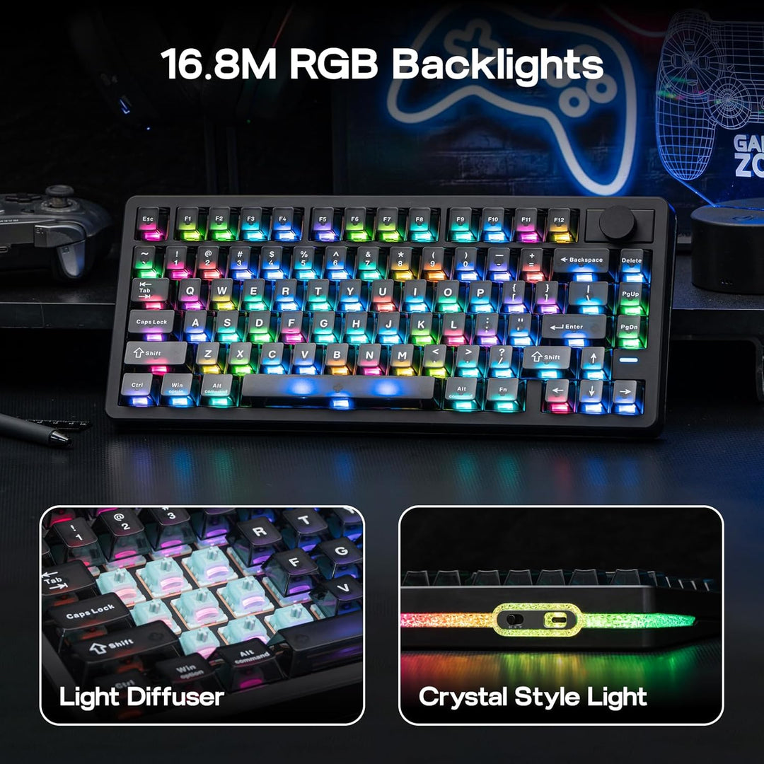 EPOMAKER HE75 V2 Teclado para juegos con efecto Hall, sondeo de 8K...
