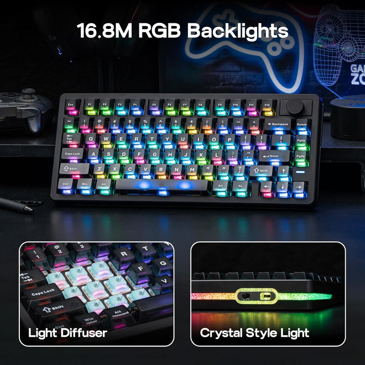 EPOMAKER HE75 V2 Teclado para juegos con efecto Hall, sondeo de 8K...