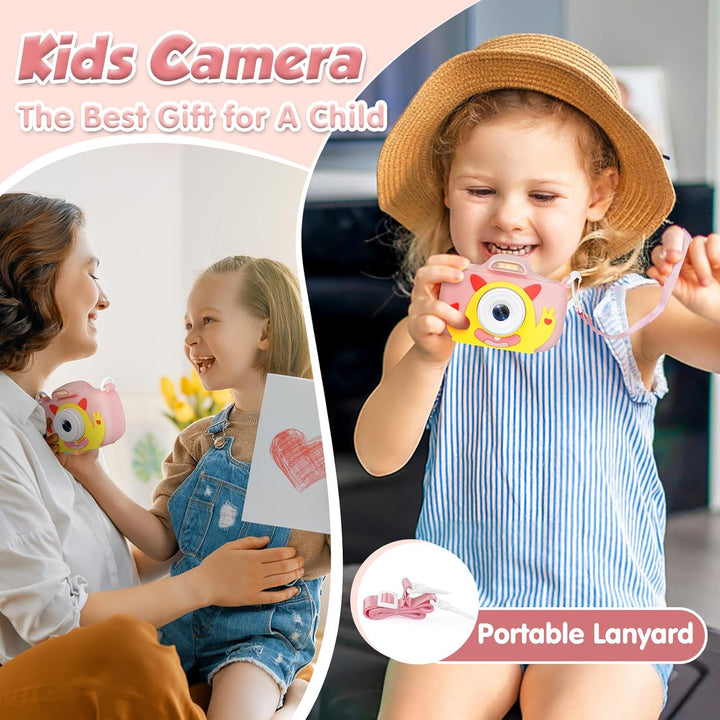 Cámara para niños con linterna y pantalla de 2.4 pulgadas, cámara d...