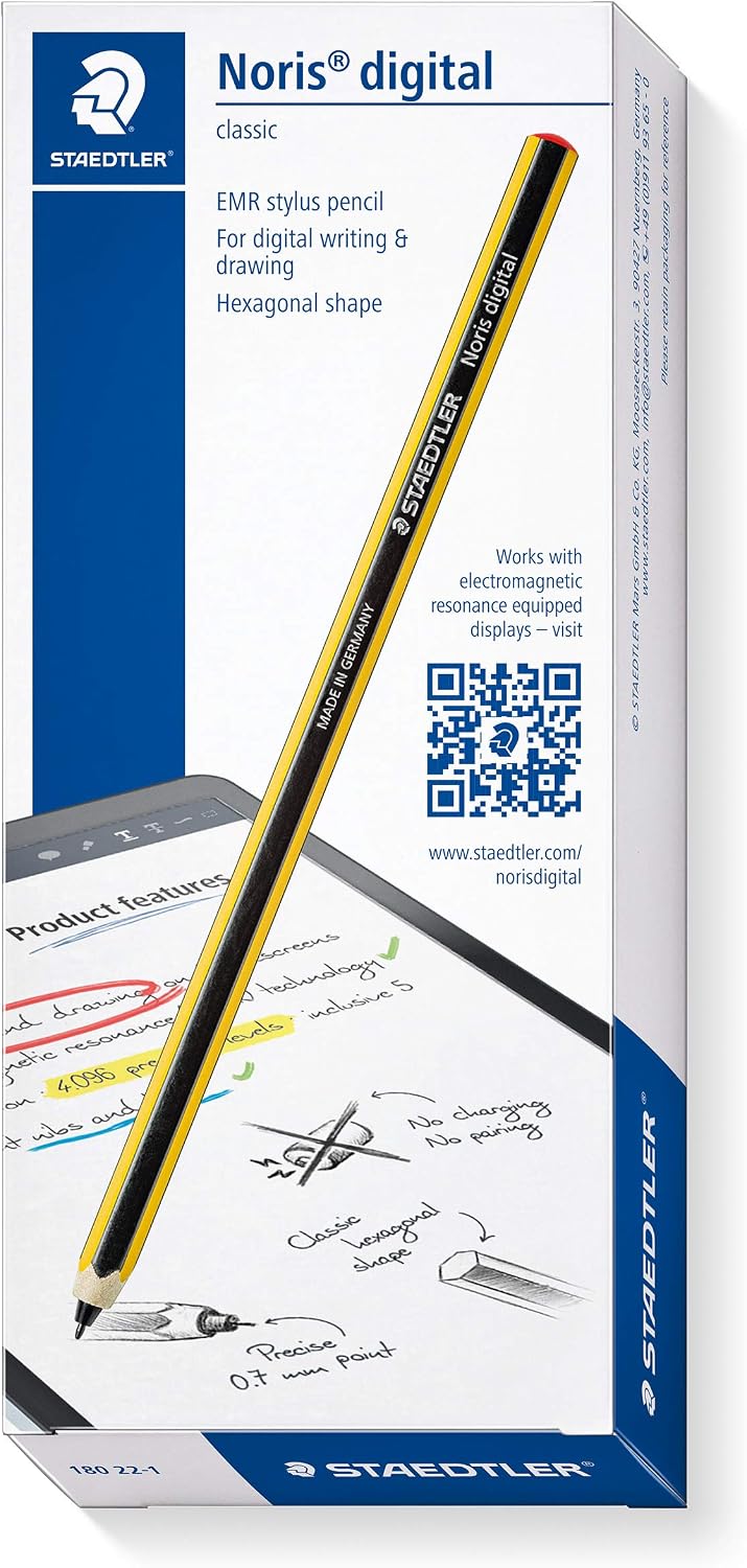 STAEDTLER Noris - Lápiz digital para pantallas táctiles: sin carga ni