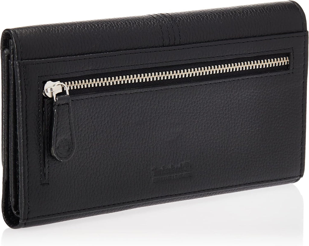 Timberland - Cartera de piel con solapa RFID para mujer, organizadora