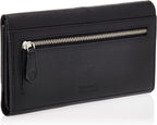 Timberland - Cartera de piel con solapa RFID para mujer, organizadora