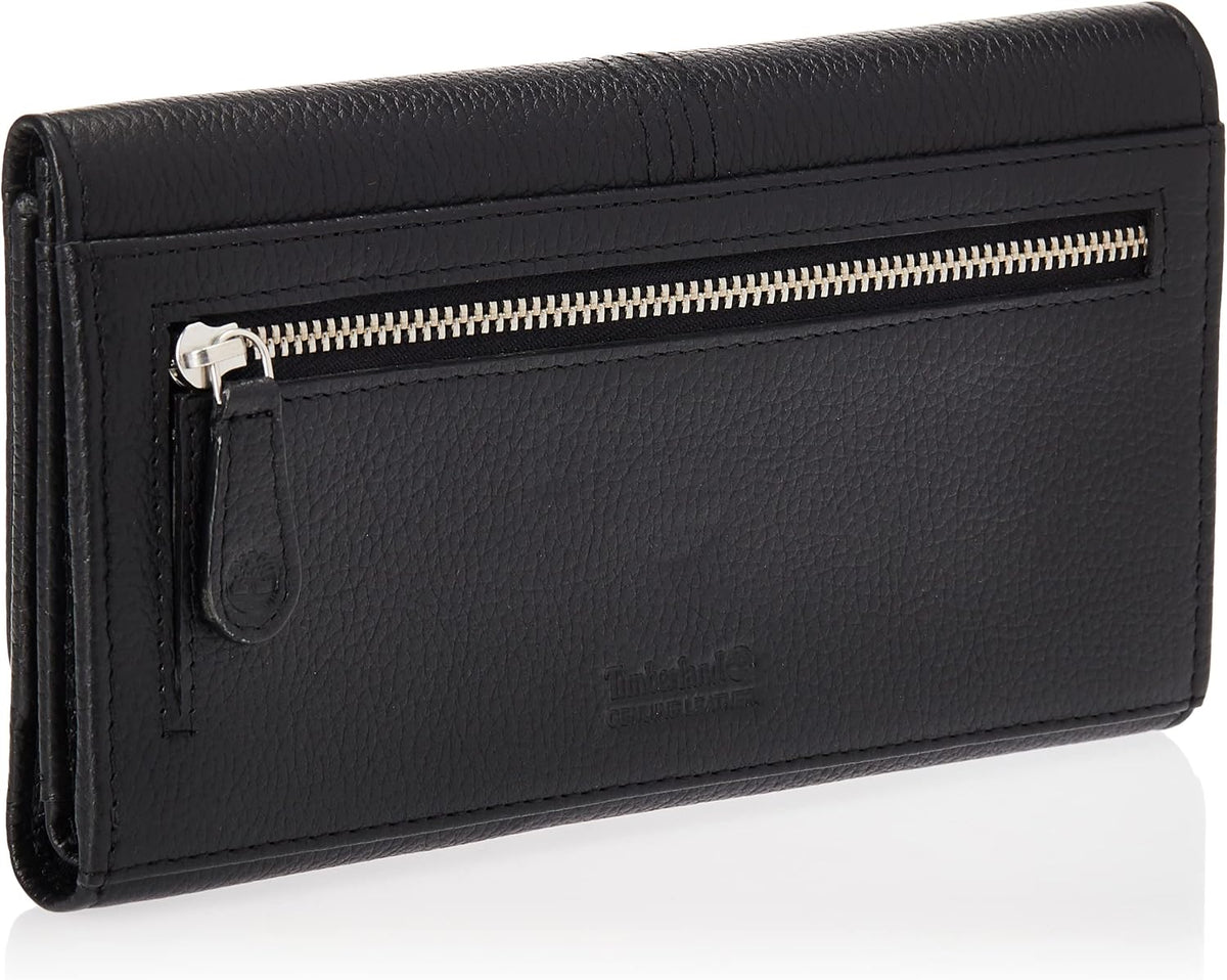 Timberland - Cartera de piel con solapa RFID para mujer, organizadora