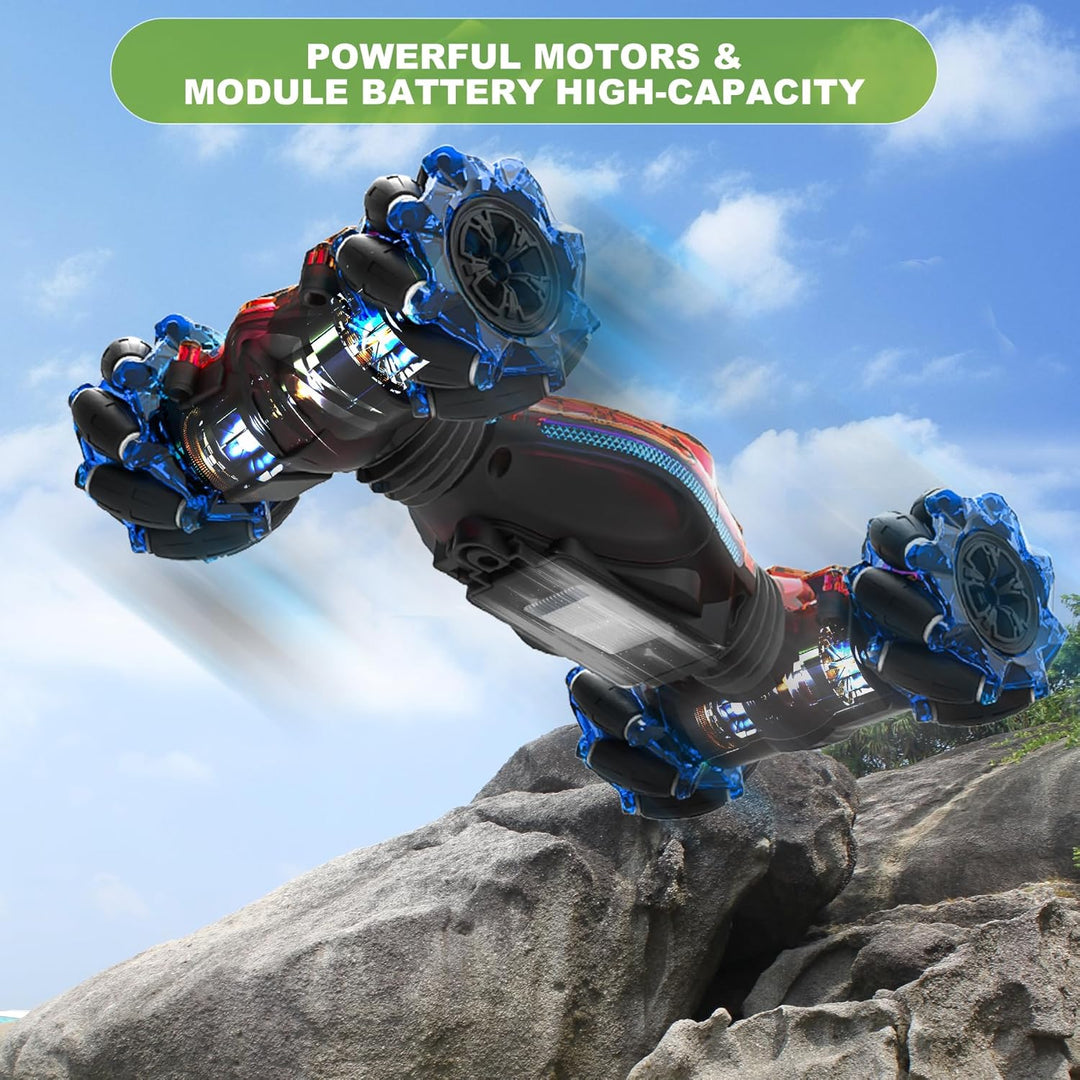 HOSHIPLAY Automóvil a control remoto con gestos 1:24 4WD transforma...
