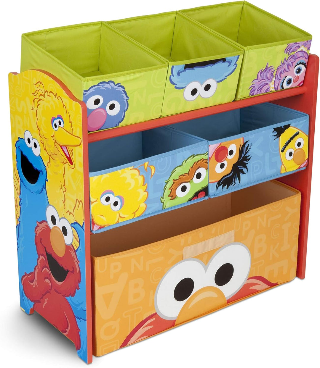Organizador de juguetes de 6 contenedores con diseño y almacenamien...